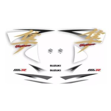 Imagem de Kit Adesivo Compatível Hayabusa Gsx 1300R 2014 Branca - Spts