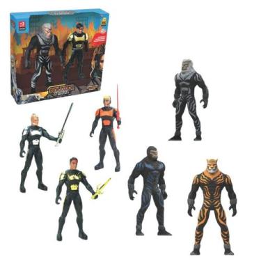 Imagem de Kit Brinquedo Infantil Super Herói Animal War Colecionável - BS TOYS