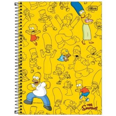 Imagem de Caderno Espiral Capa Dura Universitário 1 Matéria Simpsons 80 Folhas Tilibra Estampa 12