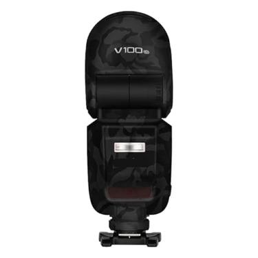 Imagem de Película protetora de flash para câmera Godox V100 Body Vinly Wrap Skin Premium Adesivo de fotografia V100 (Shadow Camo Black)