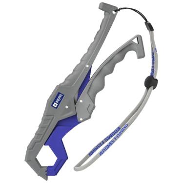 Imagem de Booms Fishing G05 Pegador de lábio de peixe de água salgada, alicate de plástico de 23,9 cm, ferramenta para agarrar peixes com cordão, acessórios de pesca de caiaque, ótimo suporte de peixe para