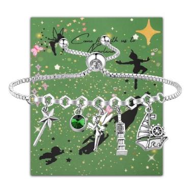 Imagem de SEIRAA Pulseira de conto de fadas Sininho de fada Presentes Nope Not Today Gift Never Land Jewelry Being Perfect Isn't Easy Gifts, Large, Aço inoxidável, Sem Pedra Preciosa