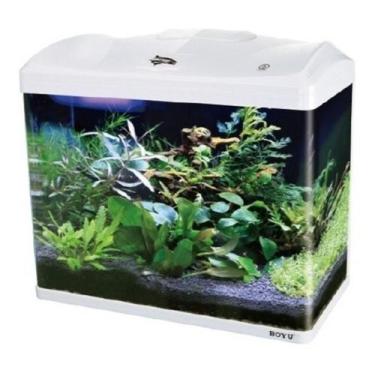 Imagem de Aquario Curvo Boyu  Ec-400 led 33l Branco, 220V