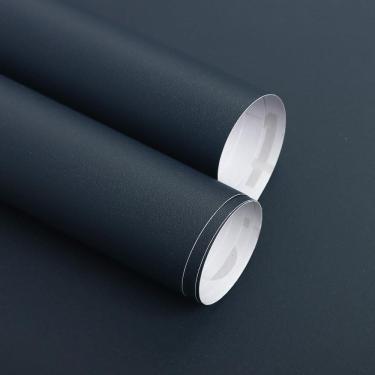 Imagem de Papel de parede Froluya Dark Blue Peel and Stick 40 cm x 10 m de vinil
