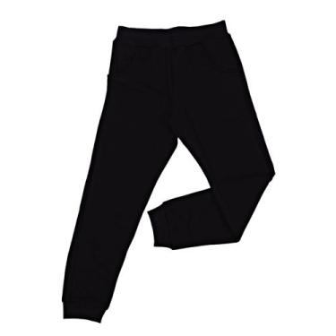 Imagem de Calça Moletom Infantil Menino Menina Moletinho Cores Lisa Jogger Skinn