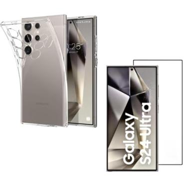 Imagem de Capa Capinha Anti Impacto Transparente + Película 9D Cerâmica Premium para Samsung Galaxy S24 Ultra 5G 6.8" (C7 Company)