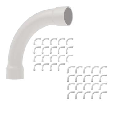 Imagem de KIT 40Un Curva 1pol C/Bolsa P/Condulete 90° PVC Antichamas (Branco)