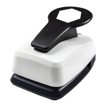 Imagem de Fancyes Forma de furador de papel, máquina de furar, forma de furador, furador de papel para scrapbooking, cartão faça você mesmo, artesanato feito à mão, Hexágono