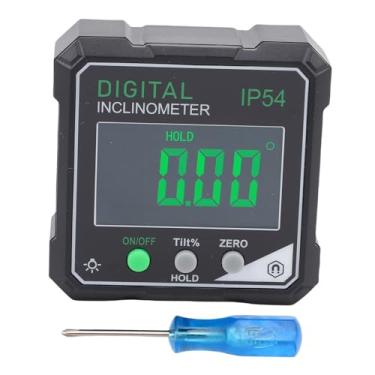Imagem de Jectse Inclinômetro Digital, Faixa de 4x90 Graus Litada de Tela LCD LCD Localizador de ângulo Magnético, Localizador de ângulos Eletrônicos para Serra de Mesa de Madeira, Com Material