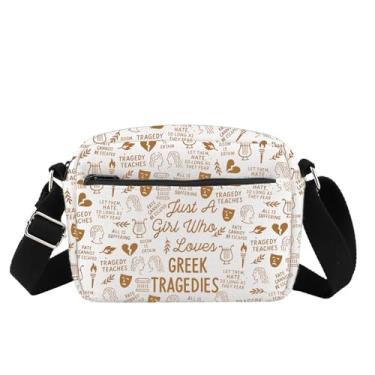 Imagem de WSNANG Bolsa tiracolo organizadora de viagem inspirada em tragédias gregas, presente da mitologia grega, mercadoria dos deuses olímpicos, Bolsa Grega, Moderno