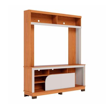 Imagem de Estante para Home Theater e TV até 65 Polegadas Belaya 2 Portas Freijó e Off White