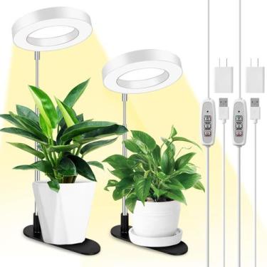 Imagem de Mesa Plant Grow Light LORDEM Full Spectrum Halo, pacote com 2 unidades