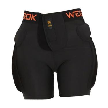 Imagem de Milageto Shorts Acolchoados de Proteção, Protetor de Quadril, Protetor de Bunda de Snowboard, Shorts Acolchoados de Proteção 3D para Esportes Ao Ar Livre, Pati, L
