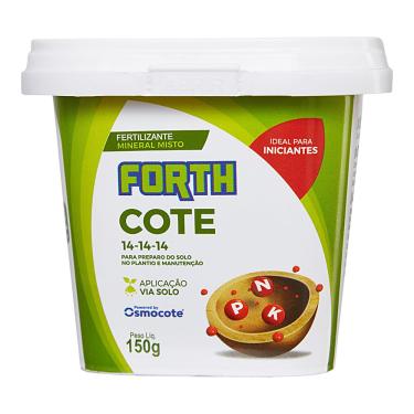 Imagem de Forth Cote Classic, Fertilizante Encapsulado, NPK 14-14-14, Liberação Lenta, Balde 150g