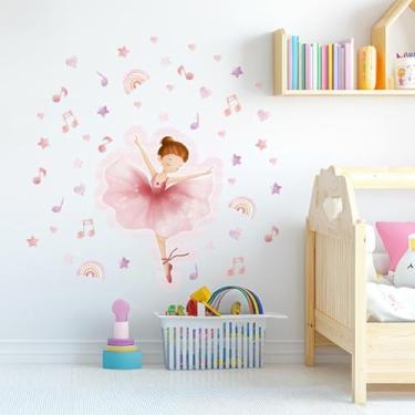 Imagem de Adesivo Infantil Bailarina Lavável Para Parede de Quarto de Bebê ou Menina Pequena Bailarina 03