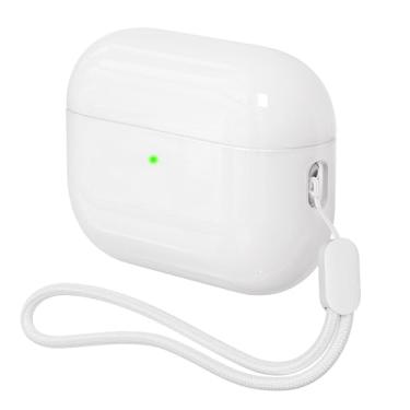 Imagem de Capa para AirPods Pro 3 Never-Sretch-Out DamonLight à prova de choque capa de silicone semi rígida compatível com Apple Airpods Pro 3ª geração (branca)