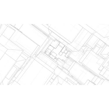 Imagem de Quadro Decorativo com Estampa Geometric Abstractsquareshapes And 30 x 30 Papel 3 unidades