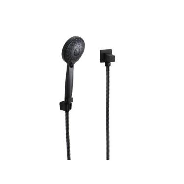 Imagem de Duchinha Manual ABS Preto Redonda c/ Registro 1/4 de Volta - AMG Metai