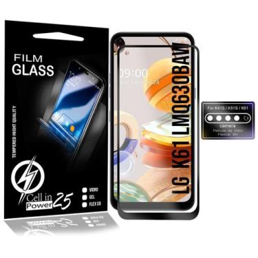 Imagem de Película 3d + Película Câmera LG K61 LMQ630BAW 6.5 - Cell In Power25