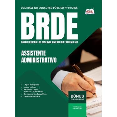 Imagem de Apostila BRDE - Assistente Administrativo - Apostilas Opção