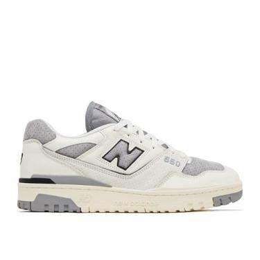 Imagem de New Balance Tênis masculino 550, Sal marinho/cinza ardósia, 36