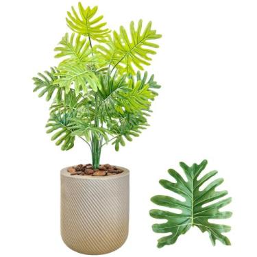 Imagem de Planta Bananinha Artificial Completo Vaso Bojo Decoração - Flor Imp