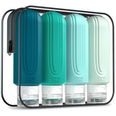 Imagem de Garrafas de viagem Mrsdry 180 ml para produtos de higiene pessoal com 