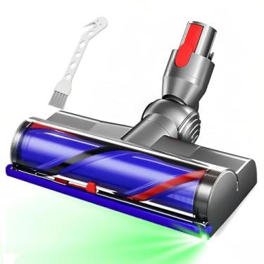 Imagem de LAQVITA Substituição de cabeça de vácuo para aspiradores sem fio Dyson V7 V8 V8 Slim V10 V11 V15, acessórios de cabeça de acionamento direto de liberação rápida para tapetes de piso de madeira com