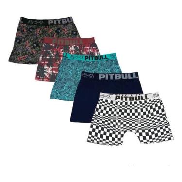 Imagem de Kit 10 Cueca Boxer Masculina Microfibra De Qualidade Pitbull, GG