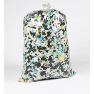 Imagem de Flocos de Espuma, 5kg, Ideal para Enchimento de Puff, Almofadas, Trave