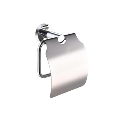 Imagem de Acessórios para banheiro cromados, toalheiro de aço inoxidável, porta-papel, anel para toalha, porta-copos, suporte para escova de vaso sanitário, pingente de ferragens, porta-papel revestido