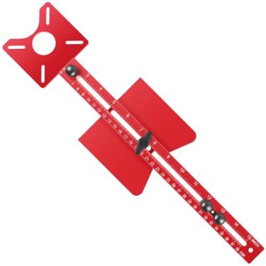 Imagem de KTZCTPCA Suporte de ranhura de fresagem, gabarito de hardware de gabinete e guia de roteador, gabarito de corte circular de roteador, placa flip para máquina de aparar, vantagens do suporte de modelos