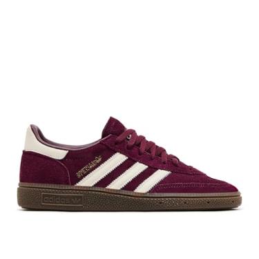 Imagem de adidas Tênis feminino Handball Spezial Lifestyle (alumínio/verde universitário/chiclete), Maroon/Wonder White/Gum 5, 40