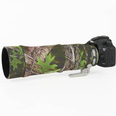 Imagem de CHASING BIRDS Revestimento de lente impermeável camuflado para Sony FE 100-400 mm F4.5-5.6 GM OSS capa protetora de lente à prova de chuva (camuflagem de folha verde, com TC 2.0X (SEL20TC))