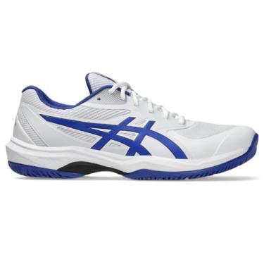 Imagem de ASICS Tênis masculino Game FlyteFoam, Branco/cobalto escuro, 46