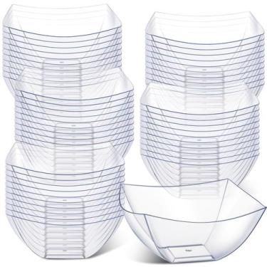 Imagem de Taças de servir descartáveis Tanlade, 50 unidades, 240 ml, plástico tr