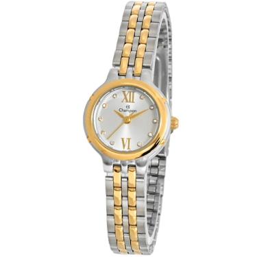 Imagem de Relógio Feminino Champion Bicolor com Pulseira Inox-Feminino
