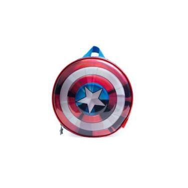 Imagem de Lancheira Térmica Infantil Masculina Capitão América Azul Escuro - Bag