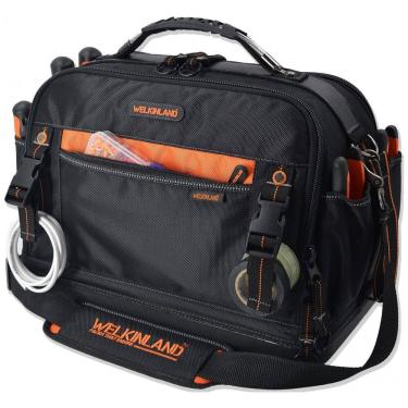 Imagem de Bolsa de Ferramentas Organizadora com 42 Compartimentos, WELKINLAND WO21047, Preto