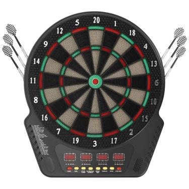 Imagem de Jogo De Dardos Eletrônico com Pontas Suaves, 27 Jogos com 243 Variações, 6 Dardos, Placa Digital com LED Colorido, 16 jogadores.ZeStarDair