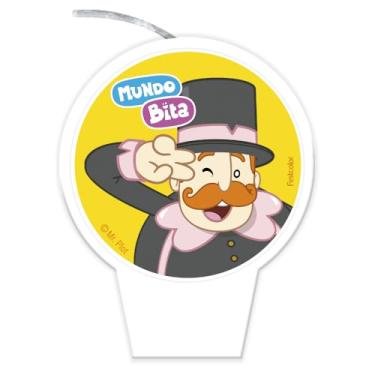 Imagem de Vela Plana Mundo Bita - Embalagem com 1 unidade.