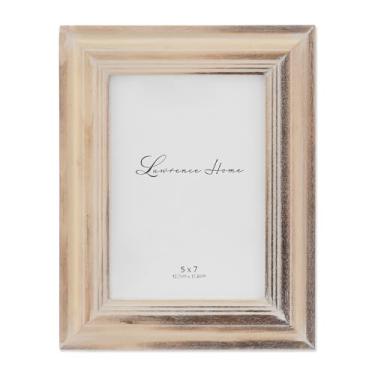 Imagem de Lawrence Frames Moldura branca de bordo, 12 x 17 cm, natual