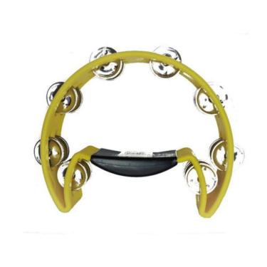 Imagem de Pandeiro Meia Lua Pandeirola Profissional Liverpool Amarelo