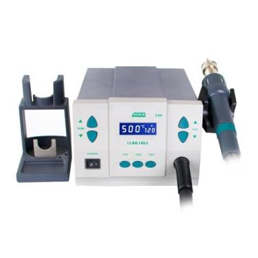 Imagem de Estação de desoldagem de solda, ferros de solda elétricos + pistola de ar quente, melhor estação de retrabalho smd, sem chumbo, 1000w, aquecimento rápido