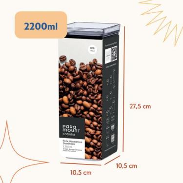 Imagem de Conjunto Potes Organizadores Herméticos Empilháveis Acrílico Armazenam