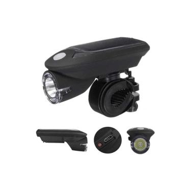 Imagem de Lanterna LED, luz de carregamento solar USB para bicicleta Mastil
