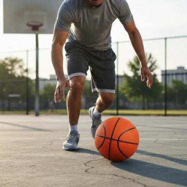 Imagem de Bola De Basquete Basketball Tamanho Padrão Ótima Qualidade Borracha Re