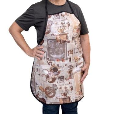 Imagem de Avental de Cozinha Lavanderia Impermeável Tamanho Grande GG - BemPrat,