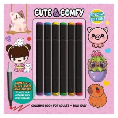 Imagem de Cute & Comfy Coloring Book For Adults - Special Edition - Livro De Colorir Adulto