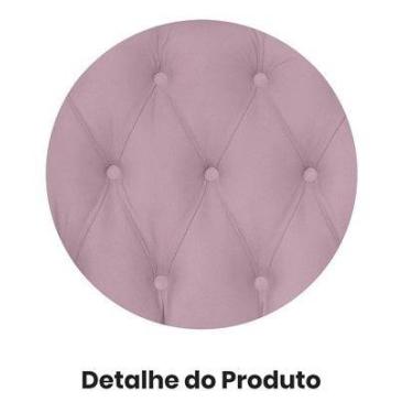 Imagem de Kit 2 Poltronas Decorativa Dália Suede Rosê Pés Madeira Ms Decor - Não